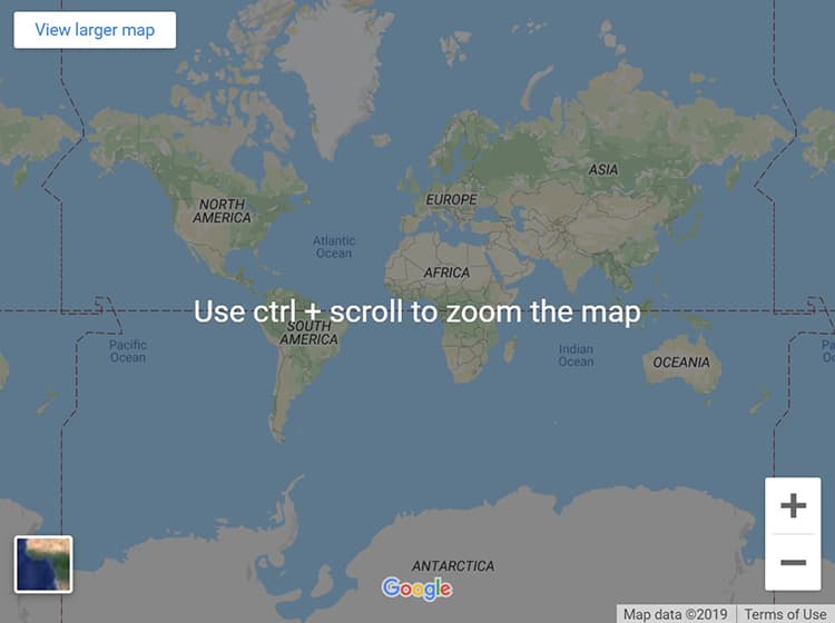 Google Maps example: Require interaction before allowing pan/zoom.