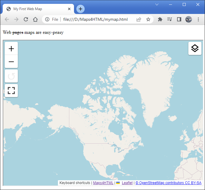 Web maps are easy peasy